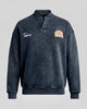 Yıkamalı Şardonlu Sweatshirt Siyah