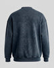 Yıkamalı Şardonlu Sweatshirt Siyah
