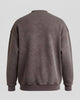 Yıkamalı Şardonlu Sweatshirt Kahverengi
