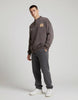 Yıkamalı Şardonlu Sweatshirt Kahverengi