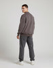 Yıkamalı Şardonlu Sweatshirt Kahverengi