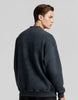 Yıkamalı Şardonlu Sweatshirt Siyah