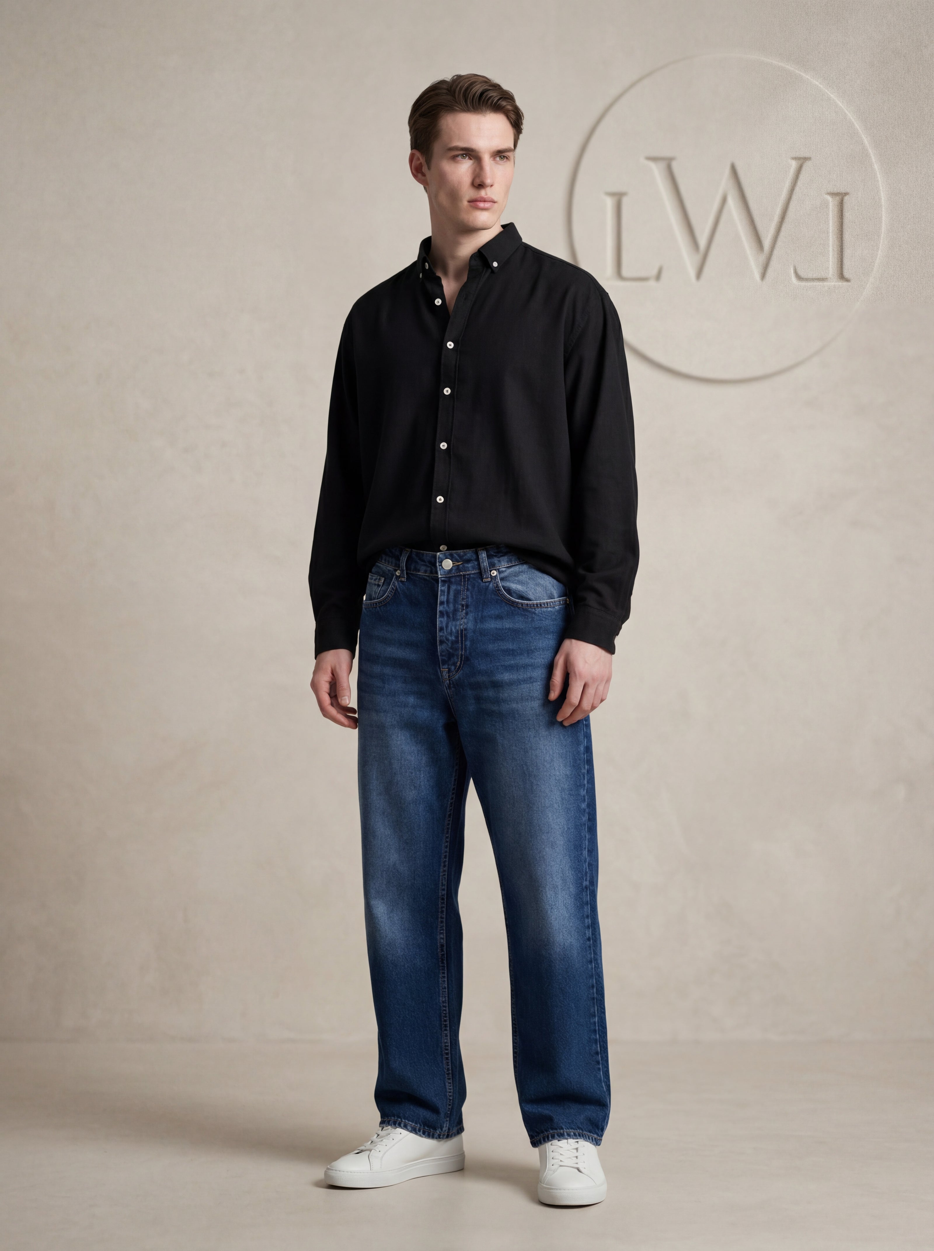 Baggy Model Regular Fit Jean Trousers
