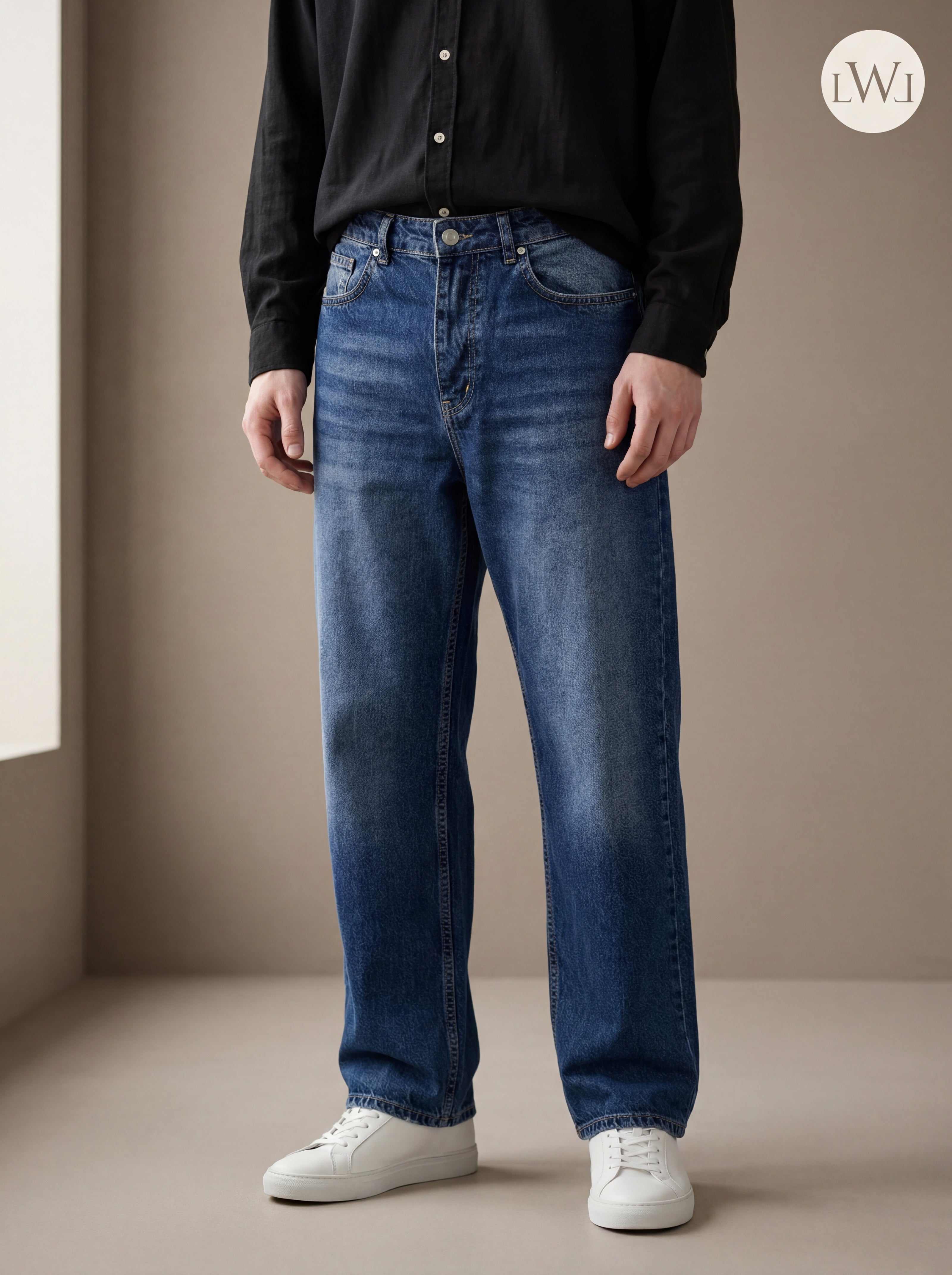 Baggy Model Regular Fit Jean Trousers