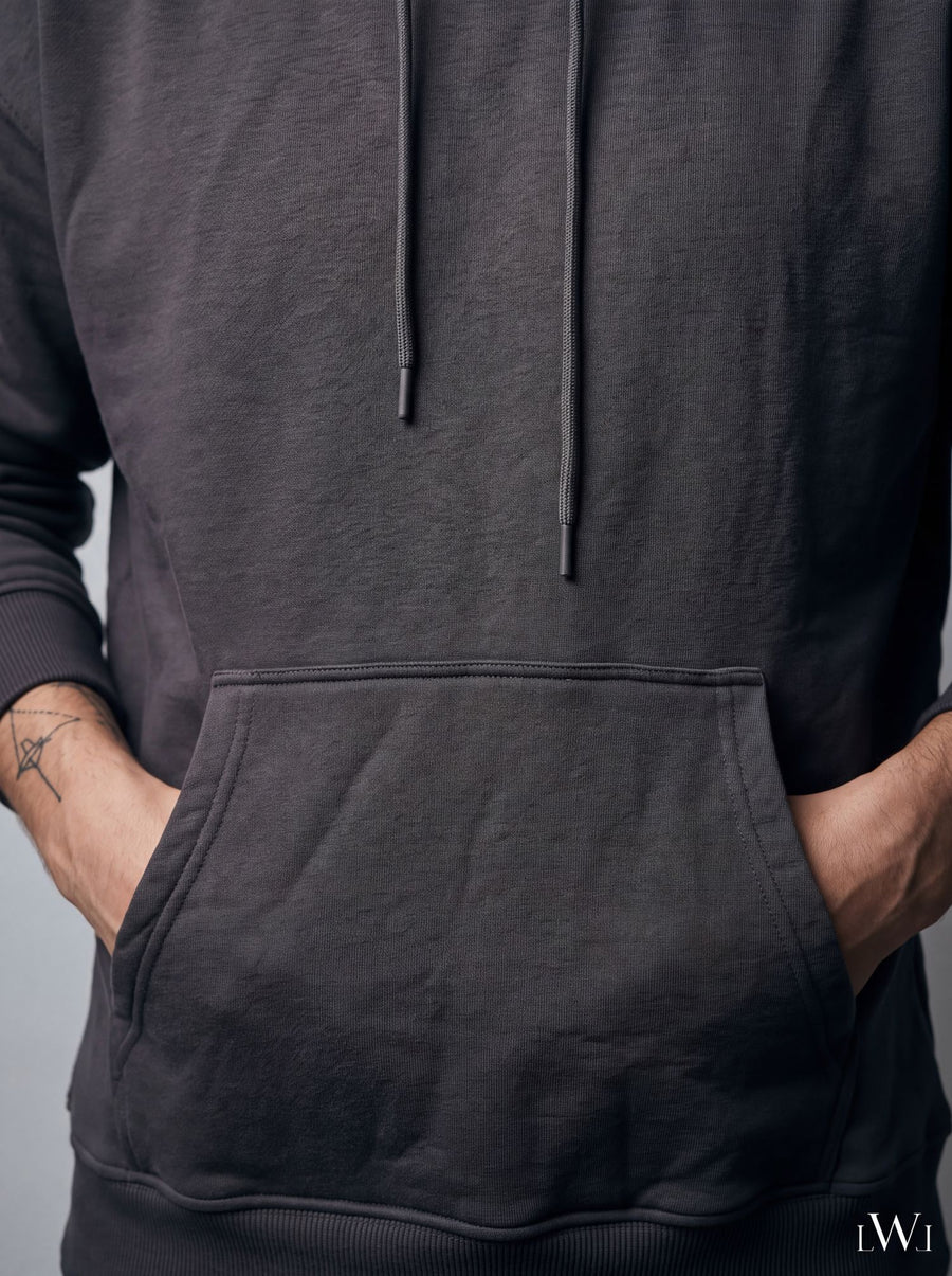 Erkek İçi Şardonlu Kışlık Hoodie Eşofman Takımı | Rahat Kesim