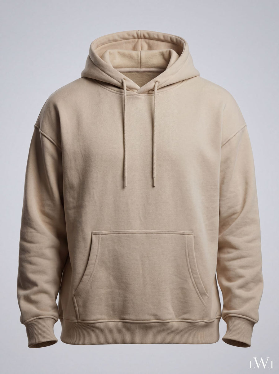 Erkek İçi Şardonlu Kışlık Hoodie | Sıcak Tutan Kanguru Cepli Sweatshirt