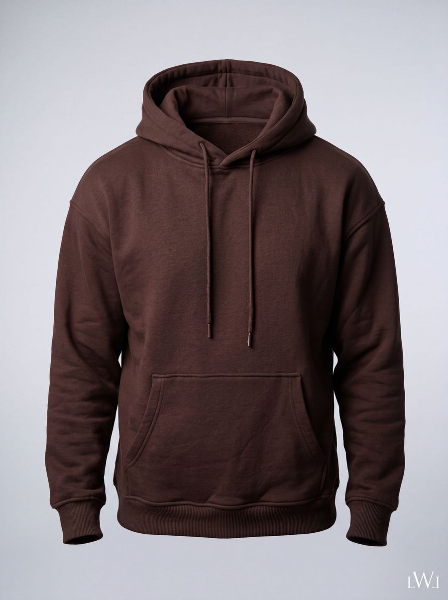 Erkek İçi Şardonlu Kışlık Hoodie | Sıcak Tutan Kanguru Cepli Sweatshirt