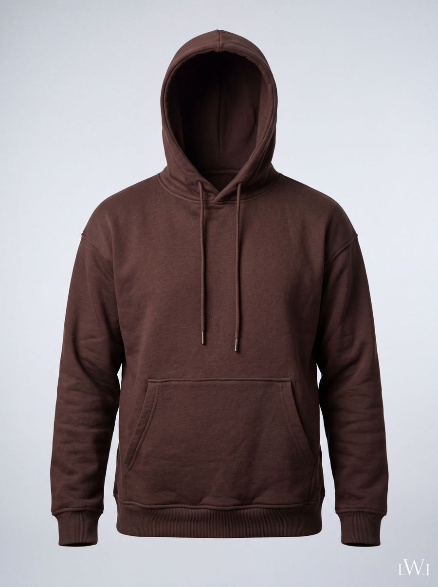 Erkek İçi Şardonlu Kışlık Hoodie | Sıcak Tutan Kanguru Cepli Sweatshirt