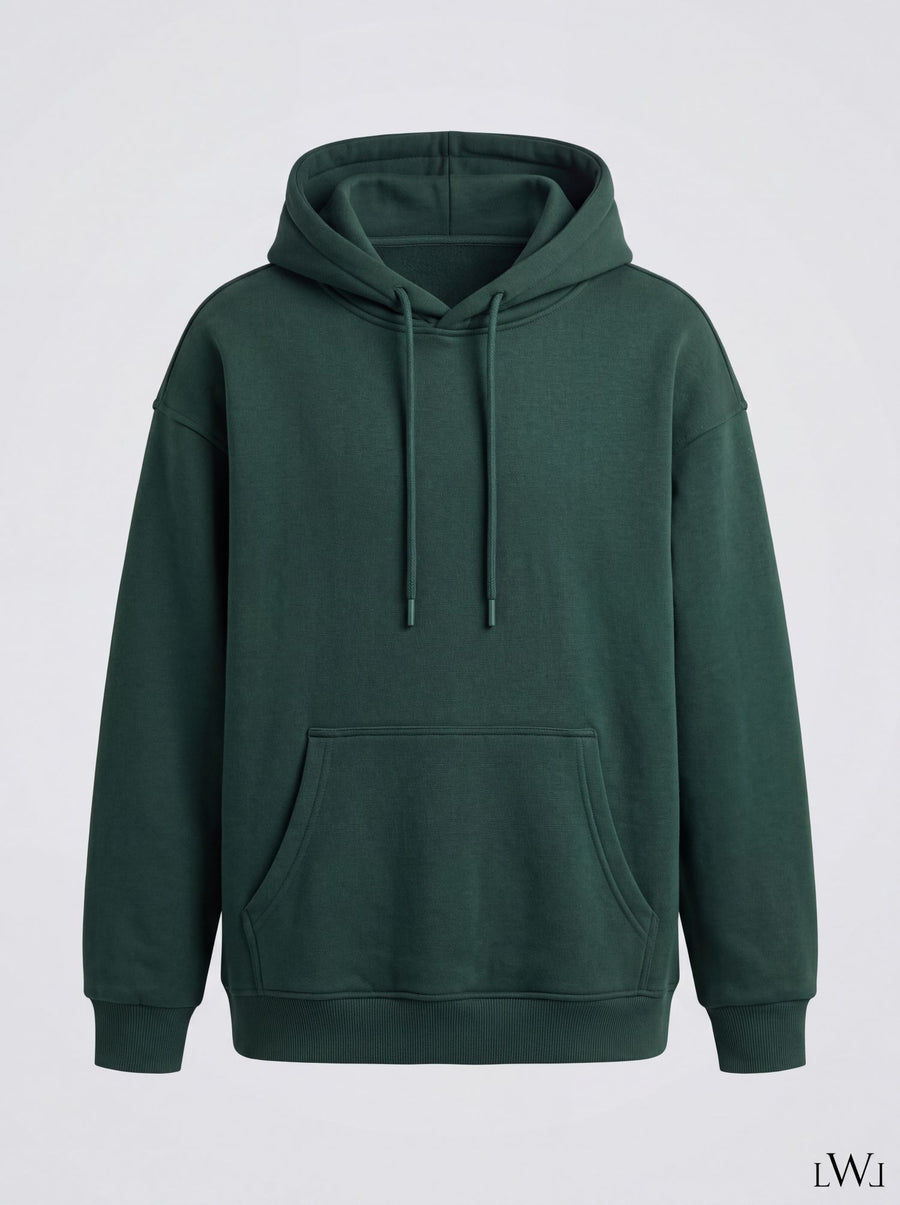 Erkek İçi Şardonlu Kışlık Hoodie | Sıcak Tutan Kanguru Cepli Sweatshirt