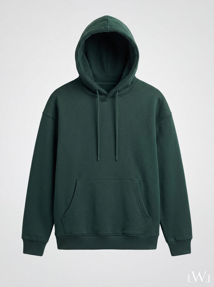 Erkek İçi Şardonlu Kışlık Hoodie | Sıcak Tutan Kanguru Cepli Sweatshirt