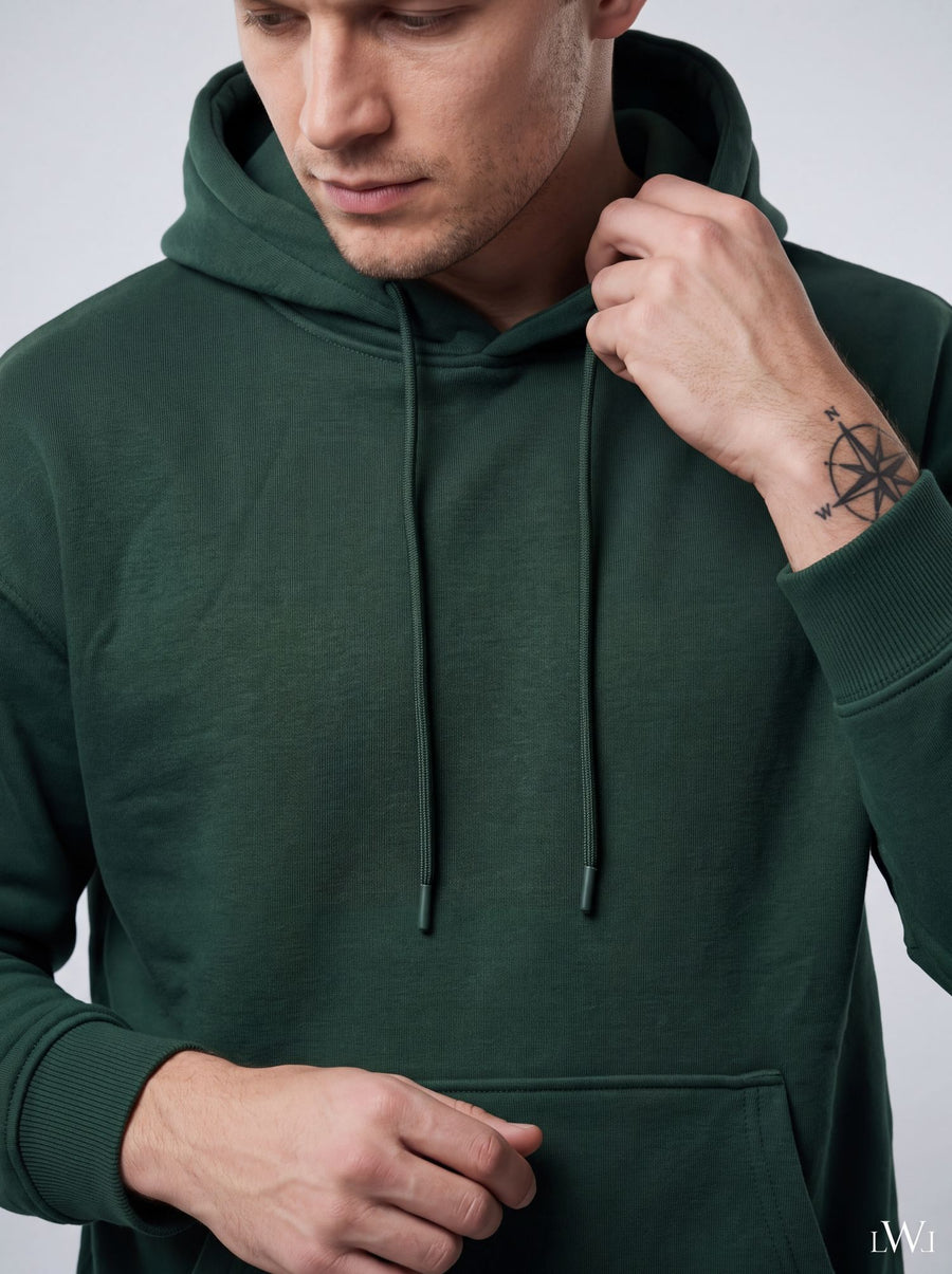 Erkek İçi Şardonlu Kışlık Hoodie Eşofman Takımı | Rahat Kesim