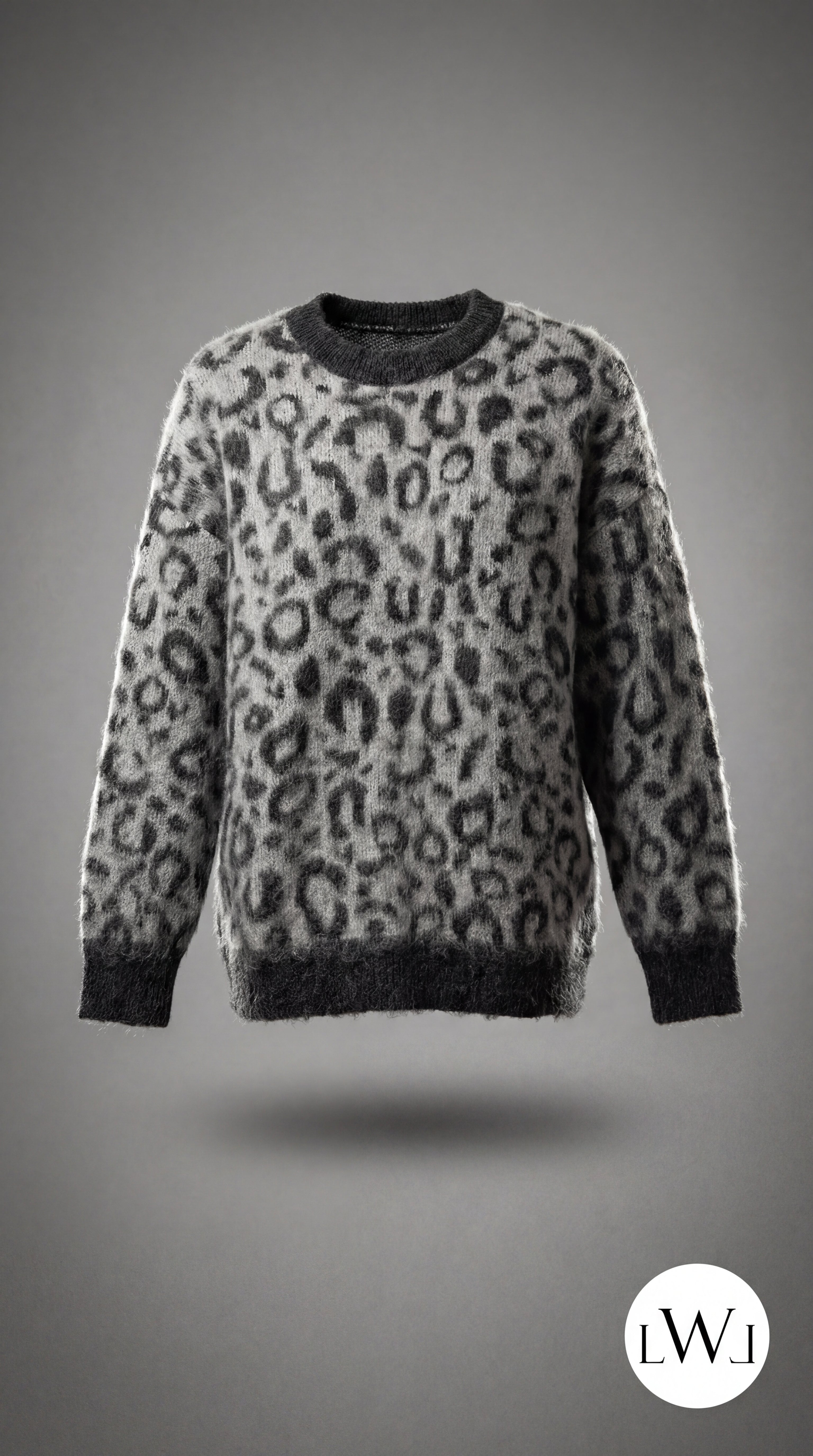 Leopar Desenli Oversize Kazak