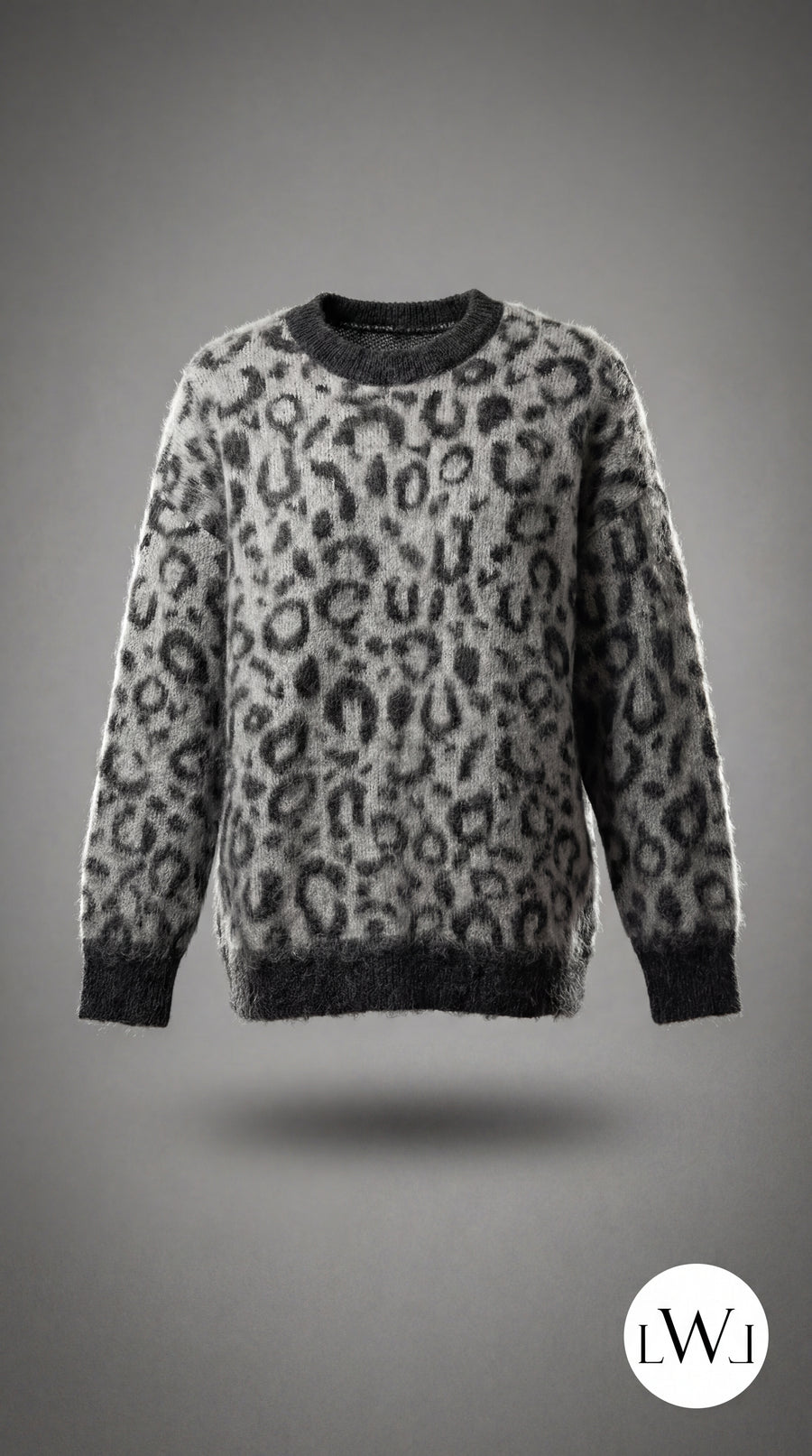 Leopar Desenli Oversize Kazak