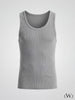 Yıkamalı Eskitmeli Tank Top Kaşkorse Atlet - Gri
