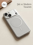 iPhone 13/14 Uyumlu iPhone 17 Çevirici MagSafe Kamera Lens Korumalı Cep Telefonu Kılıfı
