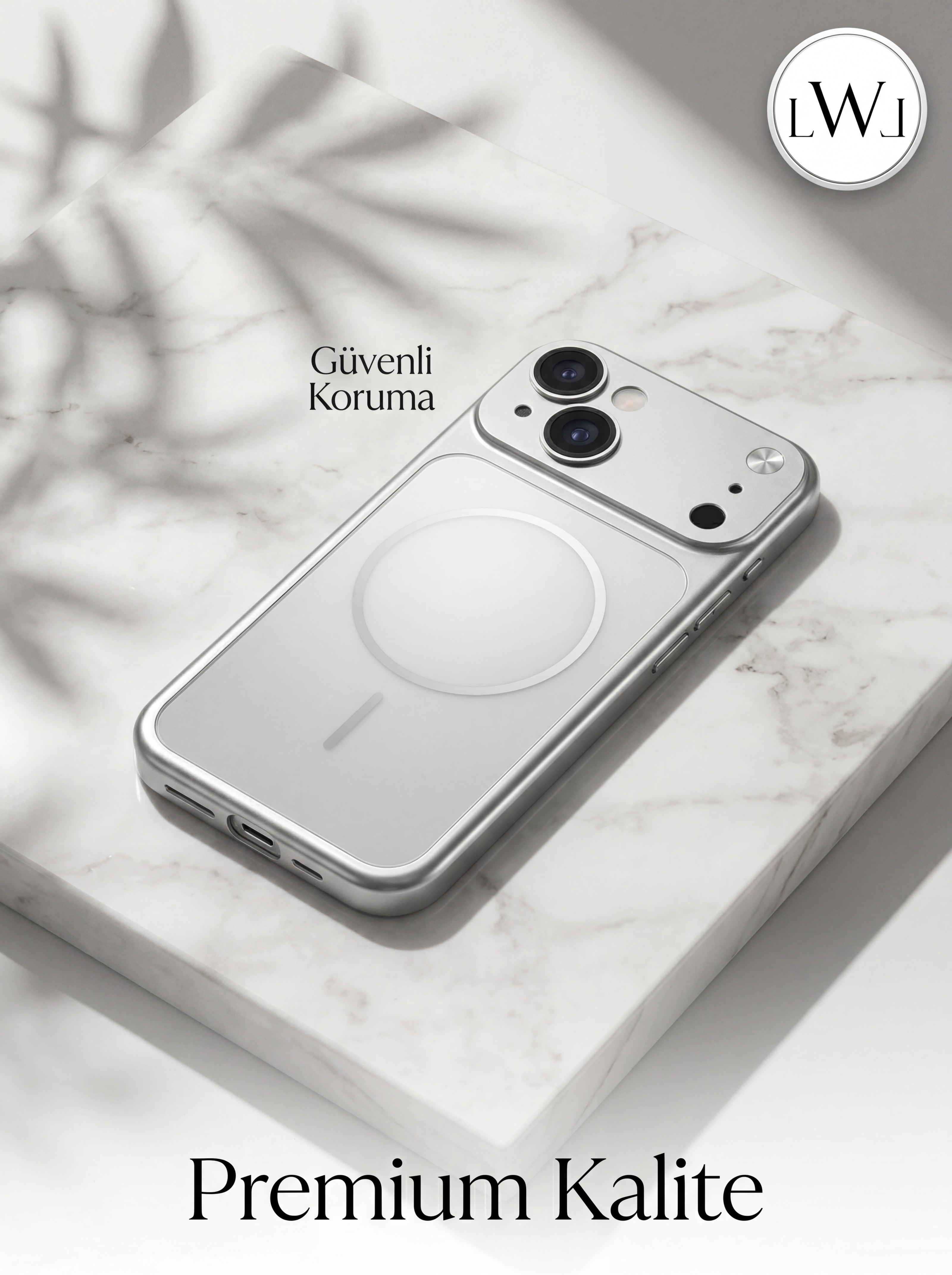 iPhone 13/14 Uyumlu iPhone 17 Çevirici MagSafe Kamera Lens Korumalı Cep Telefonu Kılıfı