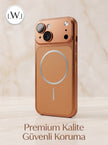 iPhone 15 Uyumlu iPhone 17 Çevirici MagSafe Kamera Lens Korumalı Cep Telefonu Kılıfı