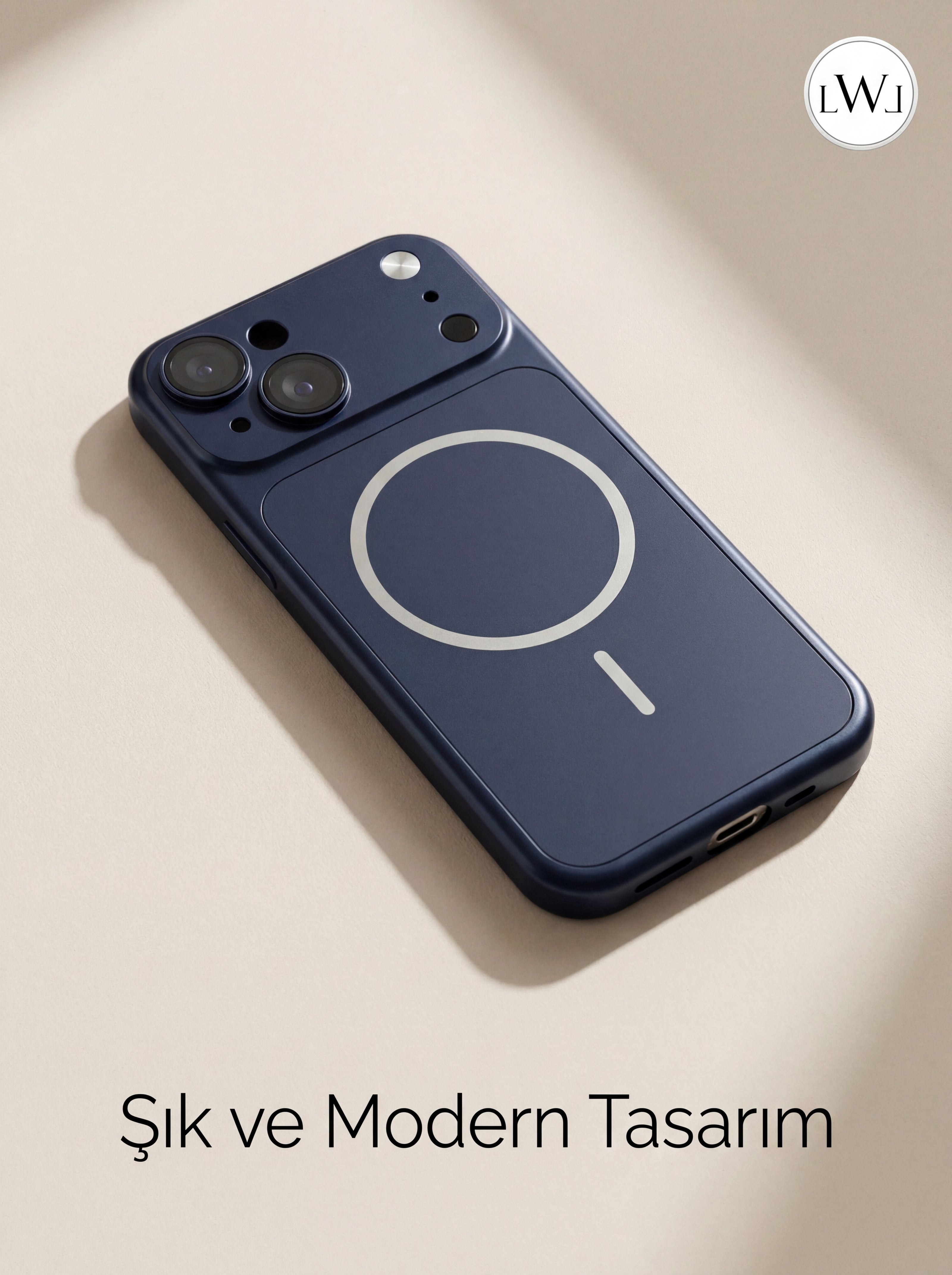 iPhone 15 Uyumlu iPhone 17 Çevirici MagSafe Kamera Lens Korumalı Cep Telefonu Kılıfı