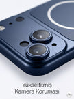 iPhone 15 Uyumlu iPhone 17 Çevirici MagSafe Kamera Lens Korumalı Cep Telefonu Kılıfı