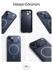 iPhone 13/14 Uyumlu iPhone 17 Çevirici MagSafe Kamera Lens Korumalı Cep Telefonu Kılıfı