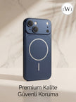 iPhone 15 Uyumlu iPhone 17 Çevirici MagSafe Kamera Lens Korumalı Cep Telefonu Kılıfı