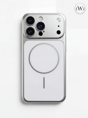 iPhone 13 Pro Max  Uyumlu 17 Pro Max Çevirici MagSafe Kamera Lens Korumalı Cep Telefonu Kılıfı