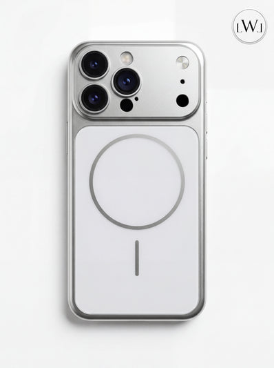 iPhone 13 Pro Max  Uyumlu 17 Pro Max Çevirici MagSafe Kamera Lens Korumalı Cep Telefonu Kılıfı