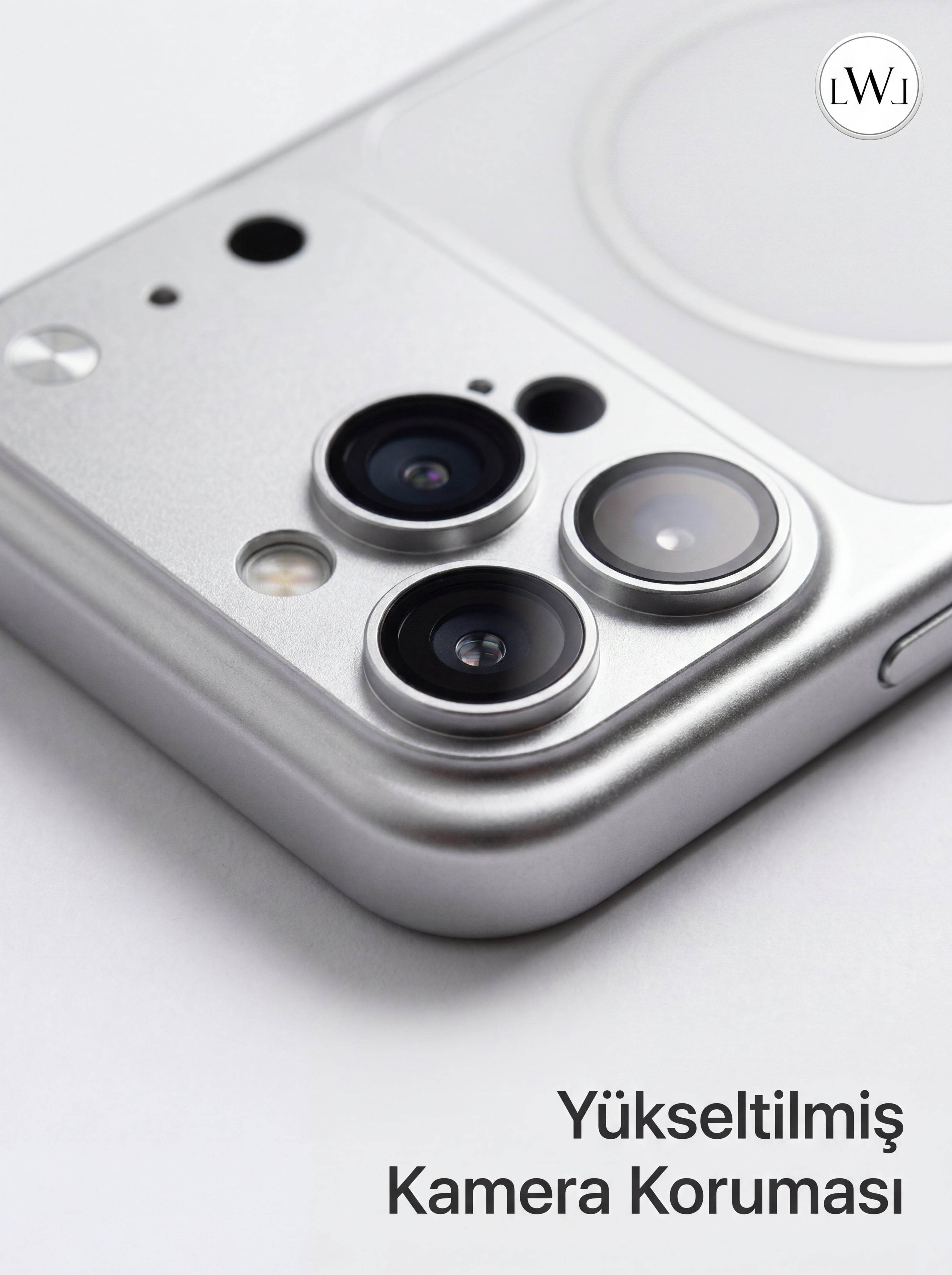 iPhone 13 Pro Max  Uyumlu 17 Pro Max Çevirici MagSafe Kamera Lens Korumalı Cep Telefonu Kılıfı