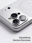 iPhone 13 Pro Max  Uyumlu 17 Pro Max Çevirici MagSafe Kamera Lens Korumalı Cep Telefonu Kılıfı