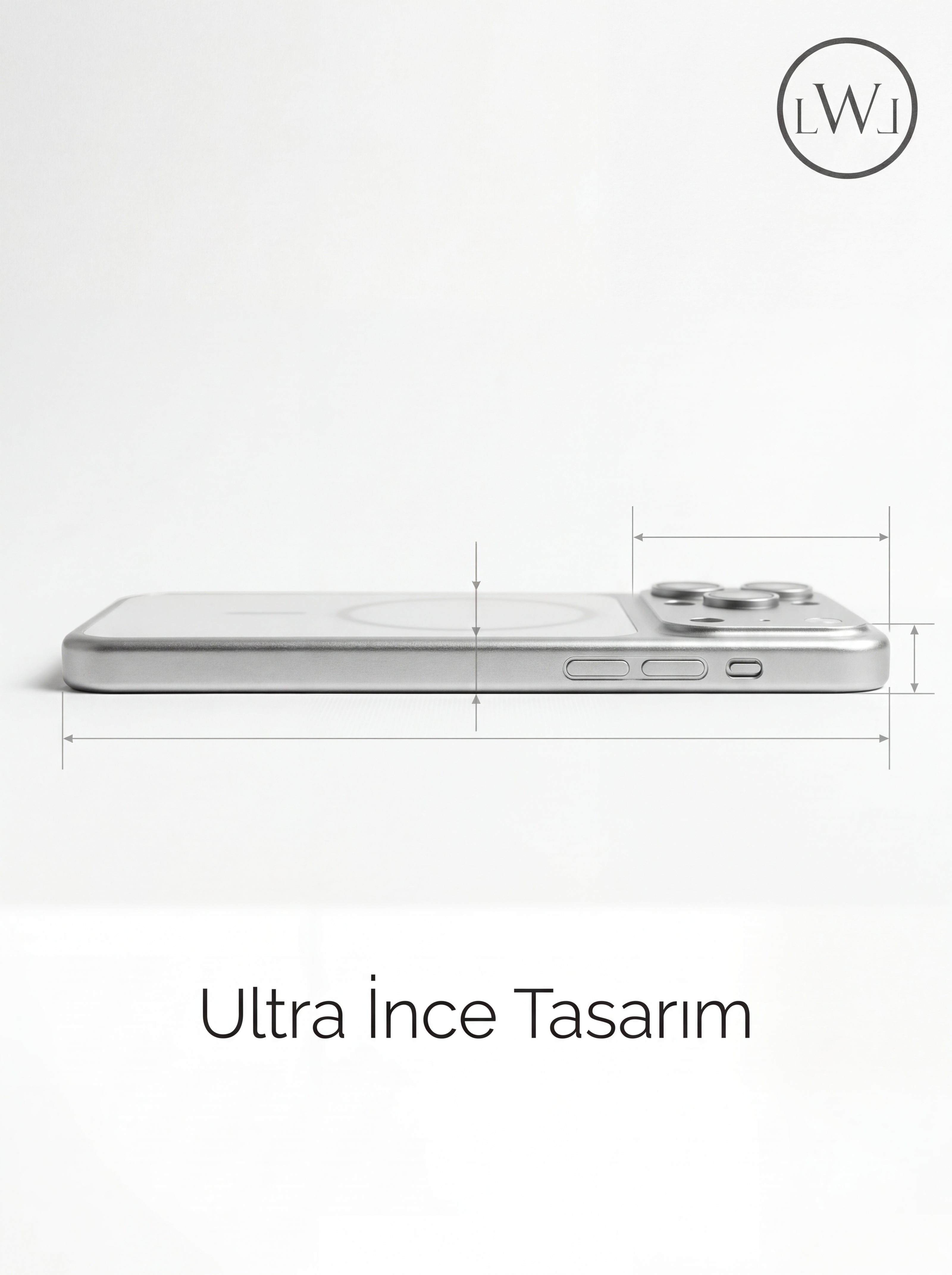 iPhone 14 Pro Uyumlu iPhone 17 Pro Çevirici MagSafe Kamera Lens Korumalı Cep Telefonu Kılıfı
