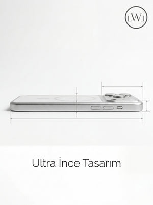 iPhone 13 Pro Max  Uyumlu 17 Pro Max Çevirici MagSafe Kamera Lens Korumalı Cep Telefonu Kılıfı
