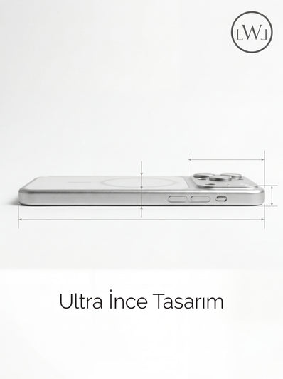 iPhone 13 Pro Max  Uyumlu 17 Pro Max Çevirici MagSafe Kamera Lens Korumalı Cep Telefonu Kılıfı
