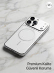 iPhone 13 Pro Max  Uyumlu 17 Pro Max Çevirici MagSafe Kamera Lens Korumalı Cep Telefonu Kılıfı