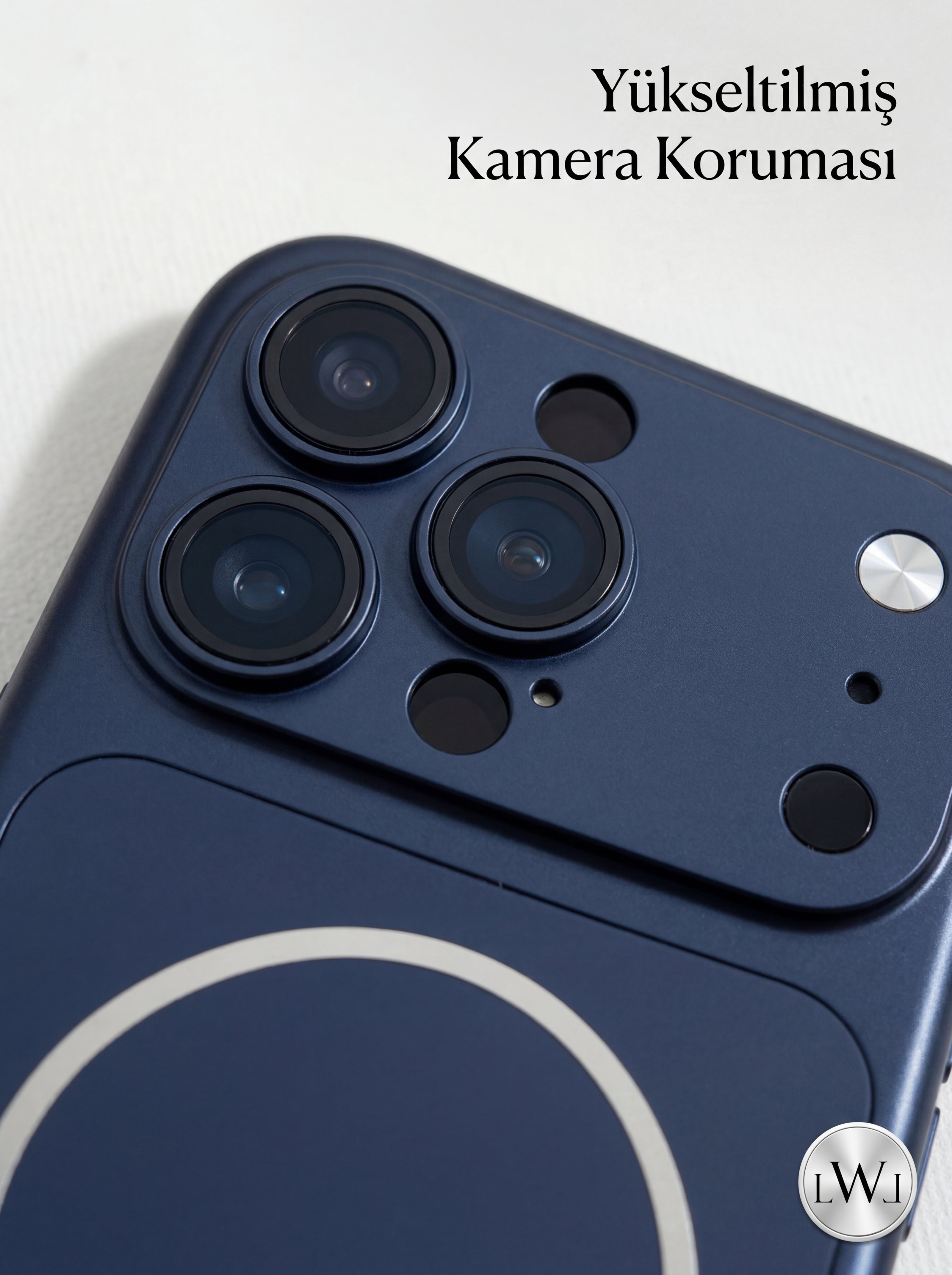 iPhone 13 Pro Max  Uyumlu 17 Pro Max Çevirici MagSafe Kamera Lens Korumalı Cep Telefonu Kılıfı