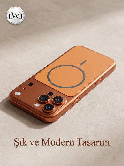 iPhone 14 Pro Uyumlu iPhone 17 Pro Çevirici MagSafe Kamera Lens Korumalı Cep Telefonu Kılıfı