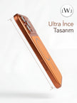 iPhone 16 Pro ile Uyumlu 17 Pro Çevirici MagSafe Kamera Lens Korumalı Cep Telefonu Kılıfı