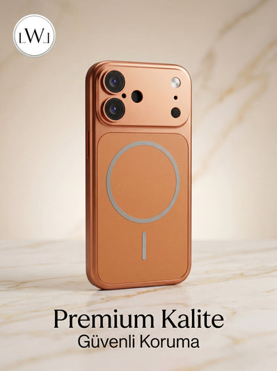 iPhone 16 ile Uyumlu iPhone 17 Çevirici MagSafe Kamera Lens Korumalı Cep Telefonu Kılıfı