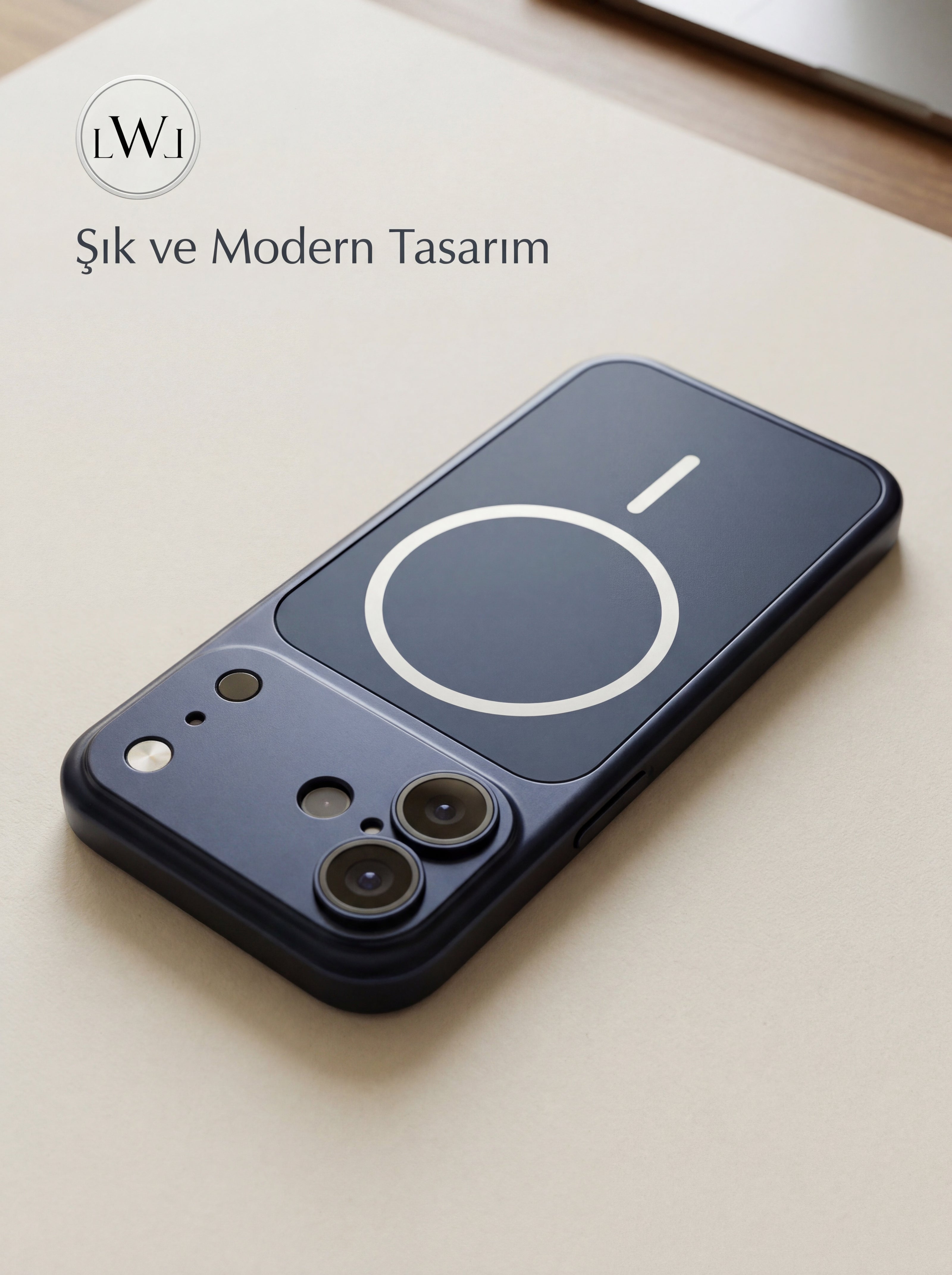 iPhone 16 ile Uyumlu iPhone 17 Çevirici MagSafe Kamera Lens Korumalı Cep Telefonu Kılıfı