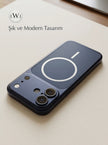 iPhone 16 ile Uyumlu iPhone 17 Çevirici MagSafe Kamera Lens Korumalı Cep Telefonu Kılıfı
