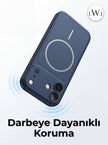 iPhone 16 ile Uyumlu iPhone 17 Çevirici MagSafe Kamera Lens Korumalı Cep Telefonu Kılıfı