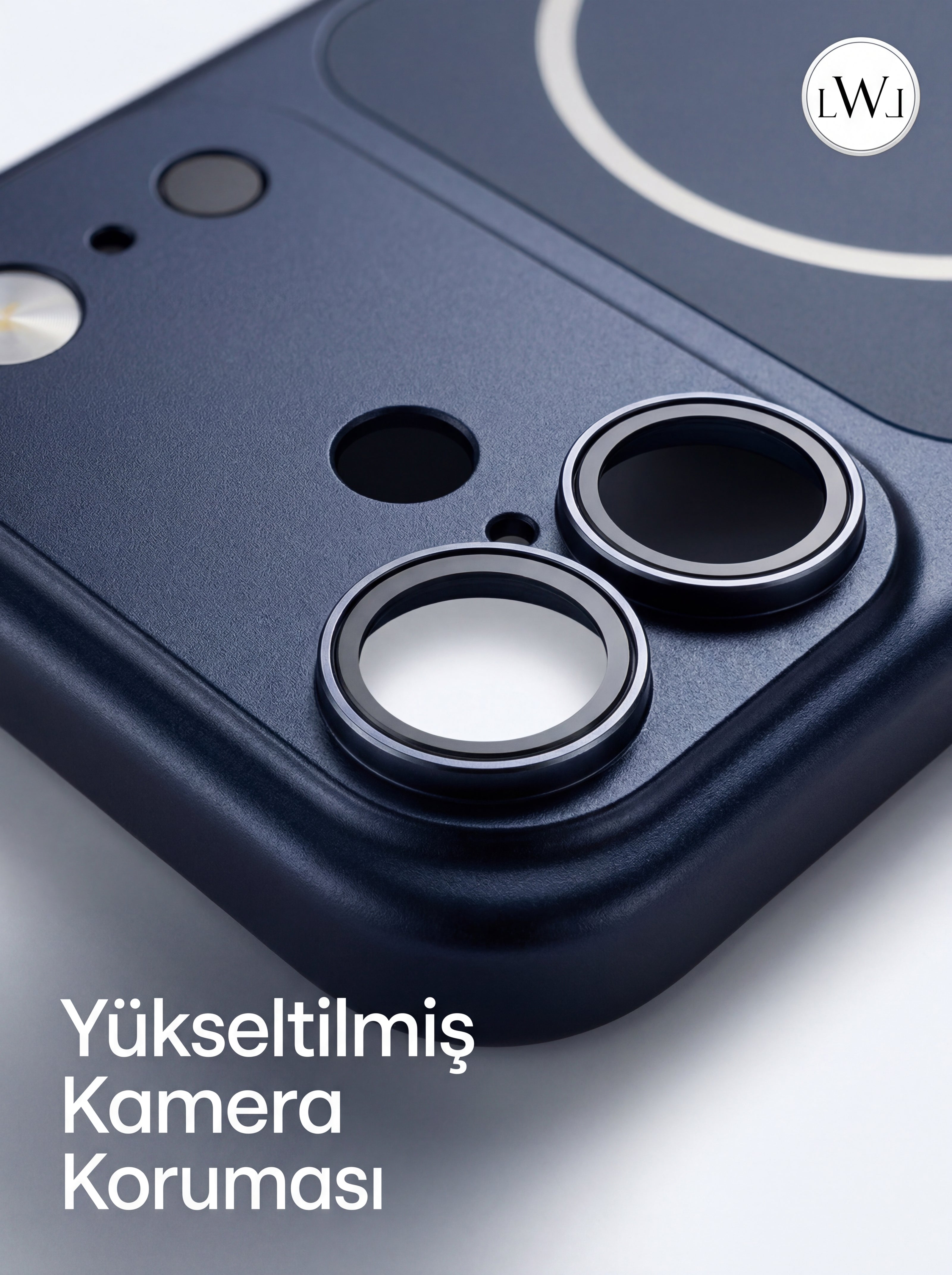 iPhone 16 ile Uyumlu iPhone 17 Çevirici MagSafe Kamera Lens Korumalı Cep Telefonu Kılıfı
