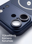 iPhone 16 ile Uyumlu iPhone 17 Çevirici MagSafe Kamera Lens Korumalı Cep Telefonu Kılıfı