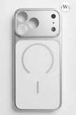 iPhone 17  Pro Max Uyumlu MagSafe Destekli Metalik Lüks Telefon Kılıfı