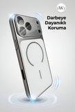 iPhone 17  Pro Max Uyumlu MagSafe Destekli Metalik Lüks Telefon Kılıfı