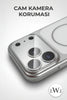 iPhone 17  Pro Max Uyumlu MagSafe Destekli Metalik Lüks Telefon Kılıfı