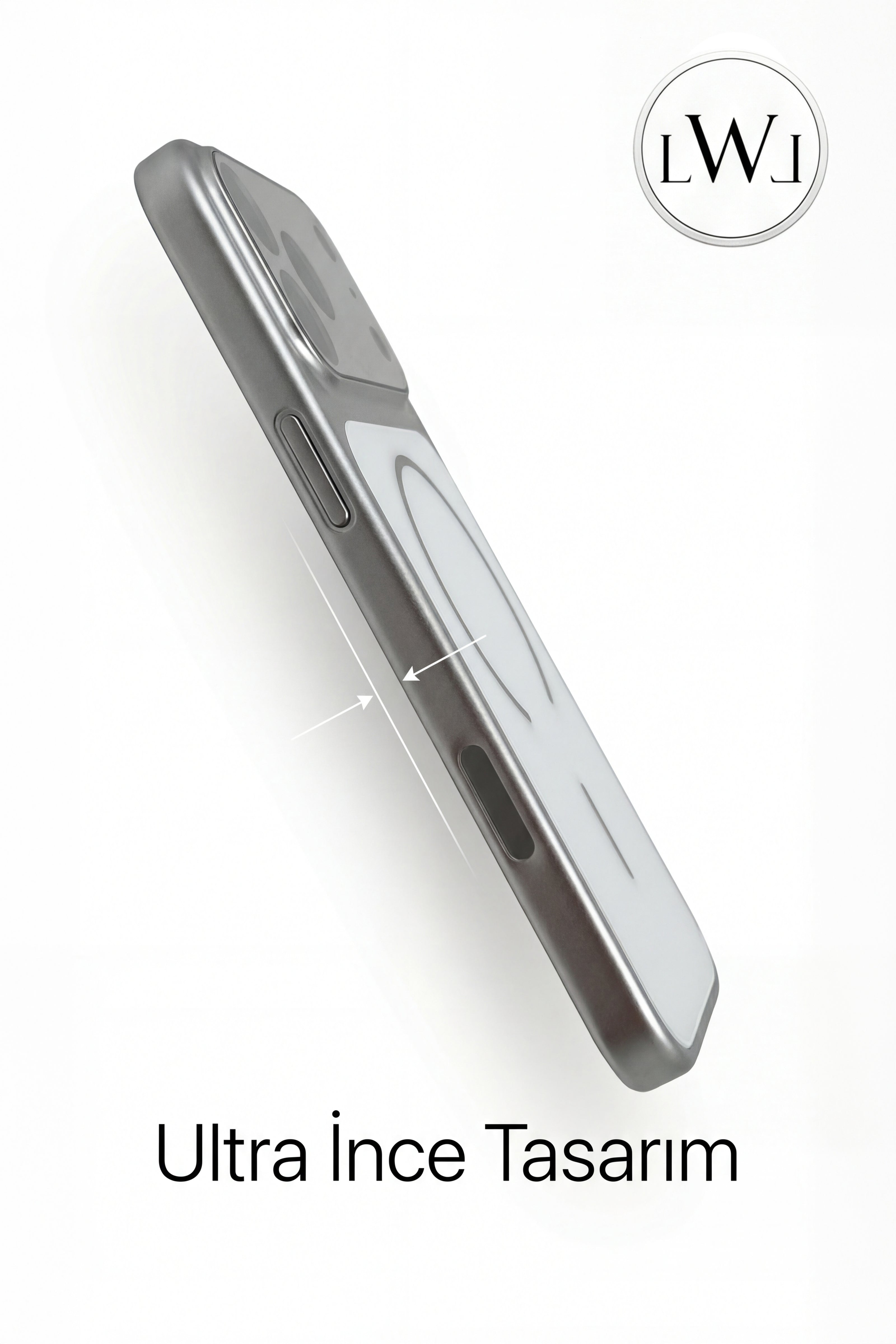 iPhone 17  Pro Max Uyumlu MagSafe Destekli Metalik Lüks Telefon Kılıfı