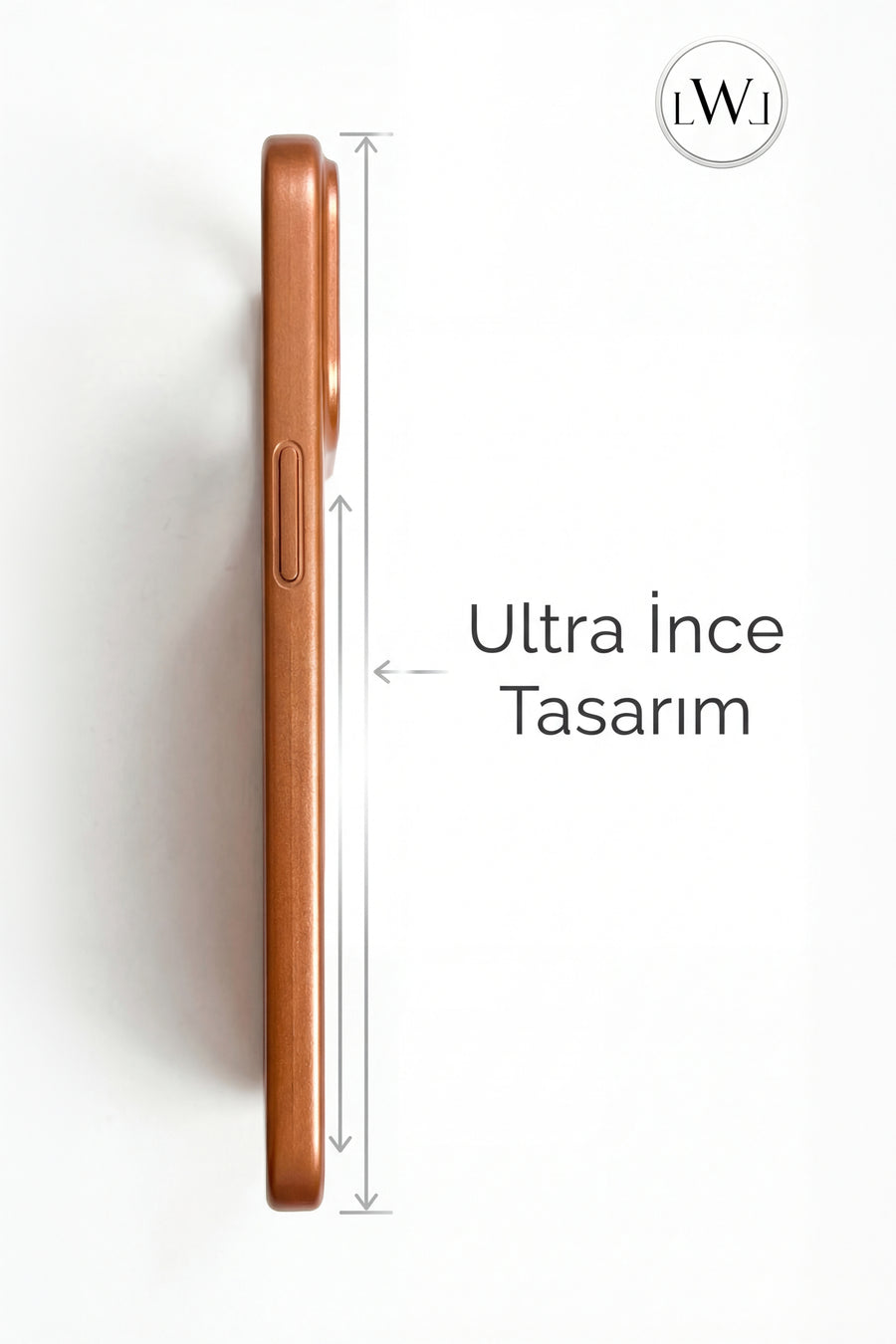 iPhone 17  Pro Uyumlu MagSafe Destekli Metalik Lüks Telefon Kılıfı