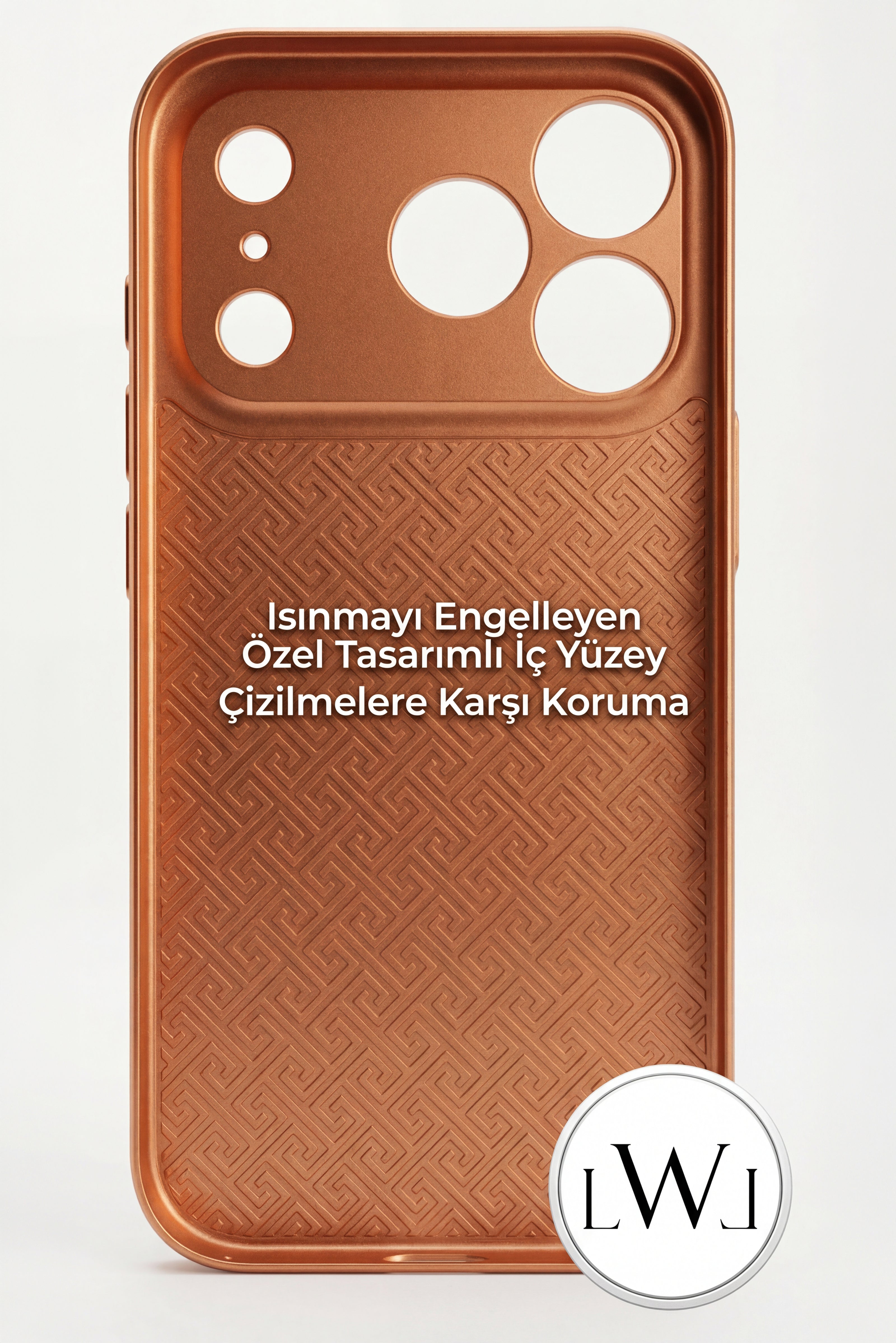 iPhone 17  Pro Uyumlu MagSafe Destekli Metalik Lüks Telefon Kılıfı