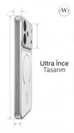 iPhone 17 Uyumlu MagSafe Destekli Metalik  Lüks Telefon Kılıfı