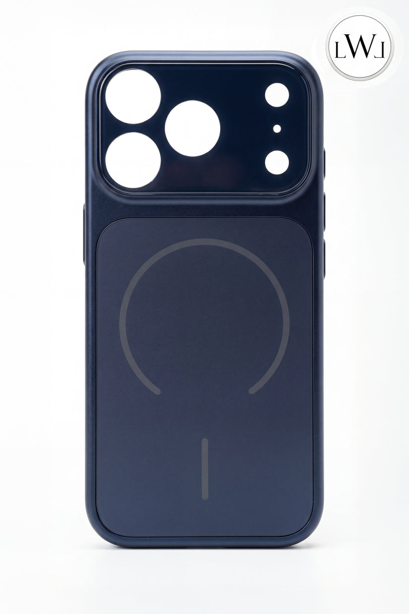 iPhone 17  Pro Uyumlu MagSafe Destekli Metalik Lüks Telefon Kılıfı